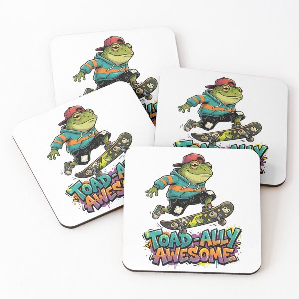 Item preview, Funny Skateboard Frog Toad-ally Awesome Pun Graphic designed and sold by AlanyaArtX.