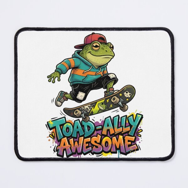Item preview, Funny Skateboard Frog Toad-ally Awesome Pun Graphic designed and sold by AlanyaArtX.