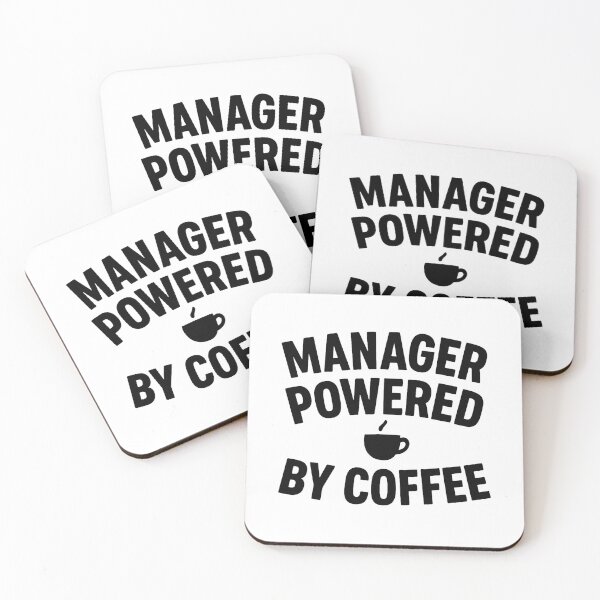 Artikelvorschau, Manager, angetrieben von Kaffee – Lustiges Bürodesign entworfen und verkauft von OwnYourMood.