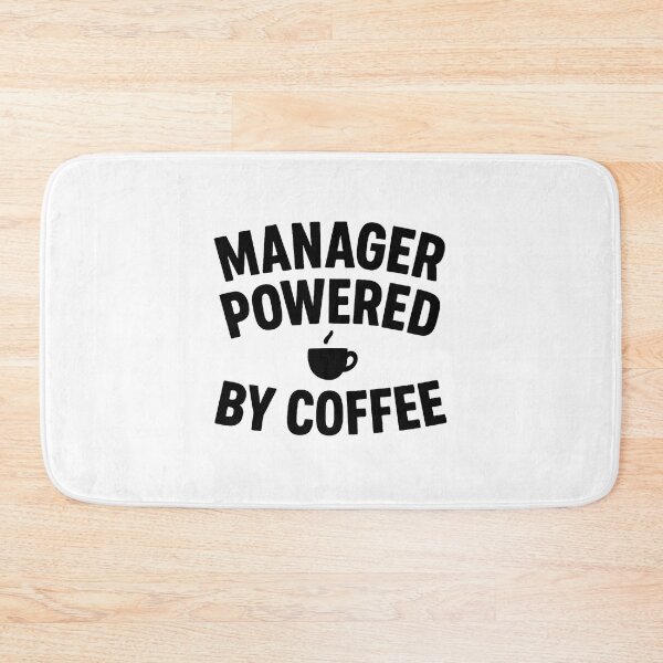 Item preview, Manager Powered by Coffee Funny Office Design designed and sold by OwnYourMood.