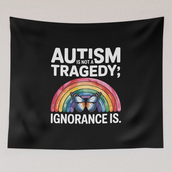 Item preview, Acceptance Quote & Rainbow Autism Awareness designed and sold by Ashleydougles.
