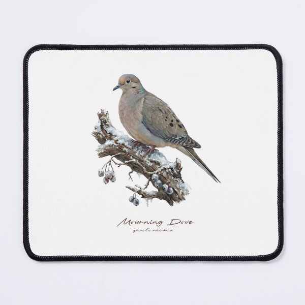 Item preview, Mourning Dove on Snowy Branch designed and sold by Takeda-art.