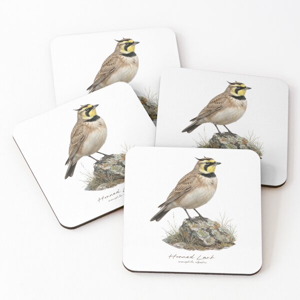 Item preview, Horned Lark on a Rock designed and sold by Takeda-art.