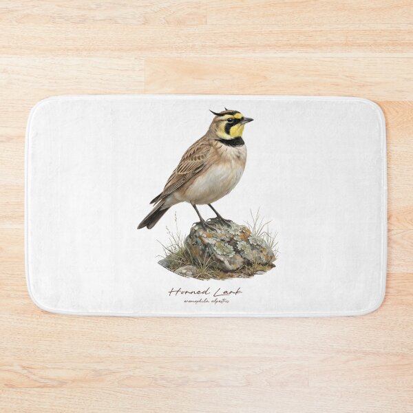 Item preview, Horned Lark on a Rock designed and sold by Takeda-art.