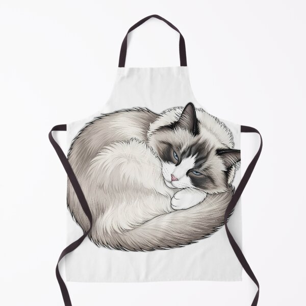 Item preview, Sleepy Ragdoll Cat Curled Up Plush designed and sold by pumsquare.