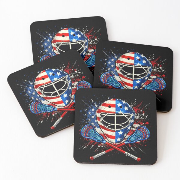 Item preview, Lacrosse Helmet Lax Sticks American Flag 4th of July Men Boy designed and sold by Patchina.