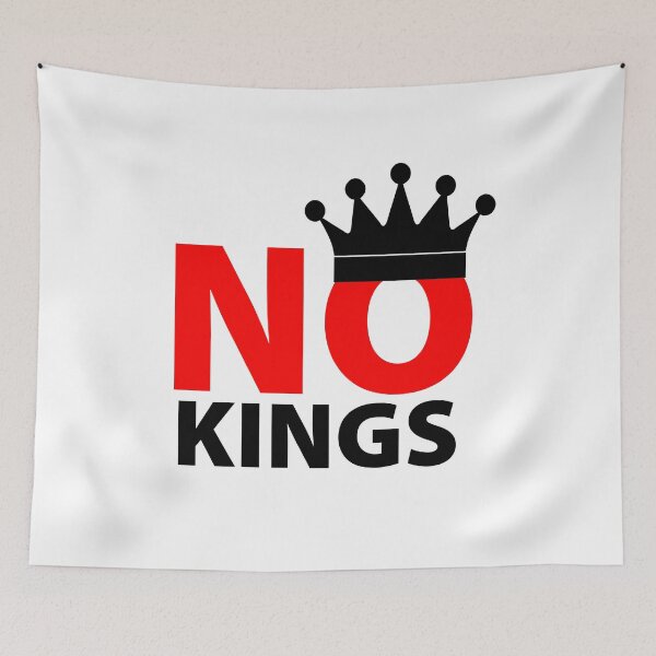 Item preview, No Kings , no queens, no monarchs, no monarchy, Design for Democrats designed and sold by designpeter.