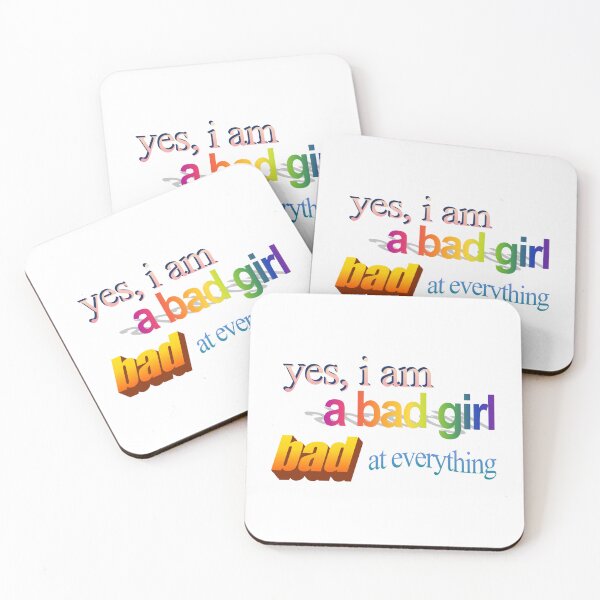 Item preview, yes i am a bad girl bad at everything Wordart designed and sold by WorddArtt.
