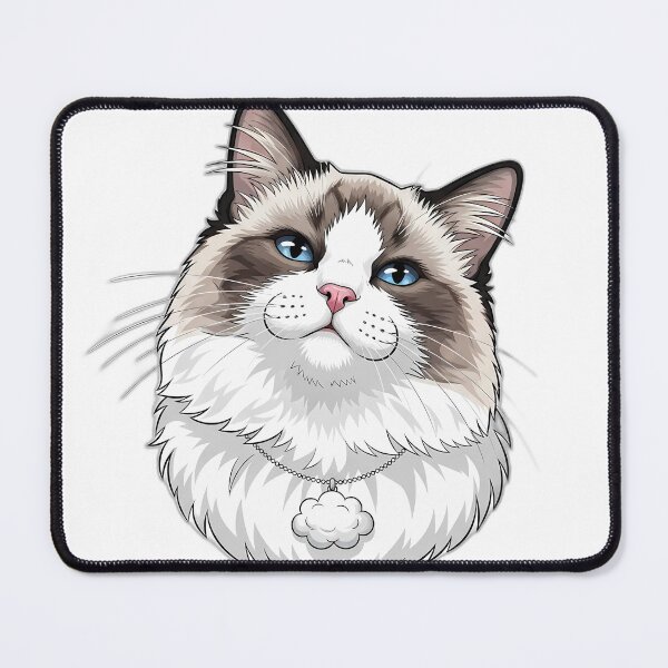 Item preview, Ragdoll Cat With Little Cloud Charm designed and sold by pumsquare.
