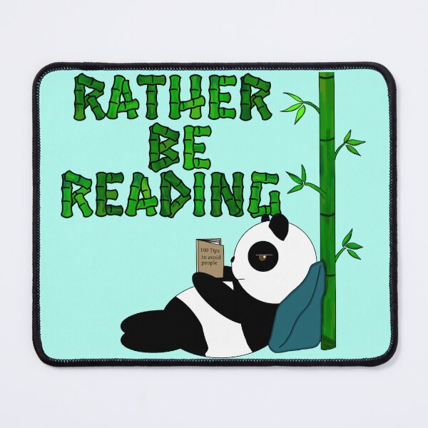 Item preview, Panda Rather be Reading designed and sold by JaygiesDesign.