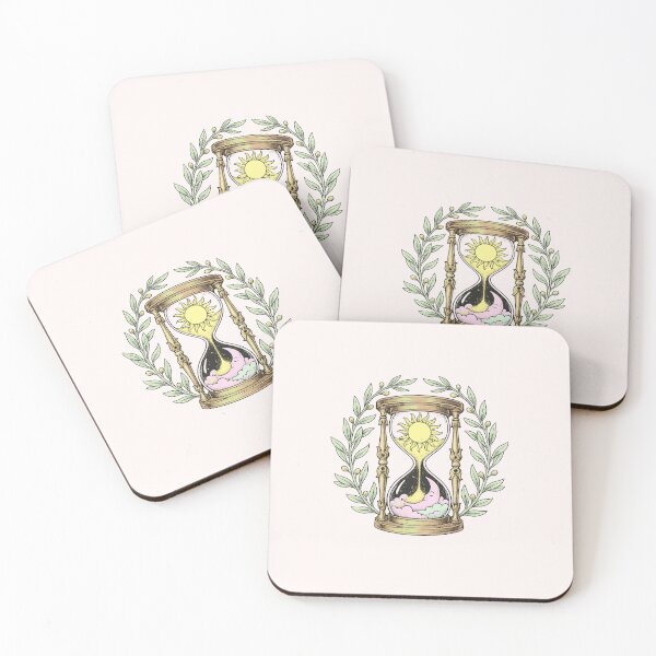 Item preview, Sun Moon Hourglass Celestial Botanical Vintage Mystical Art designed and sold by VibeMax.