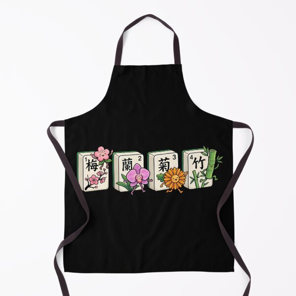Item preview, Mahjong Flowers designed and sold by Funny Vintage Stickers And T-Shirts.