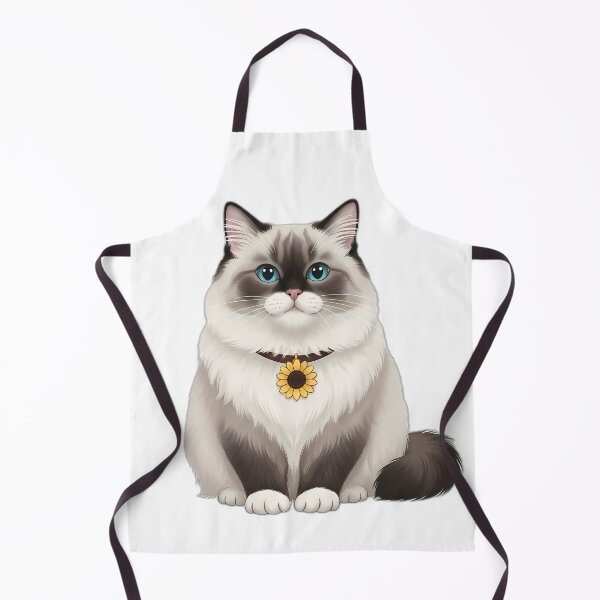 Item preview, Ragdoll Cat With Sunflower Charm Collar designed and sold by pumsquare.