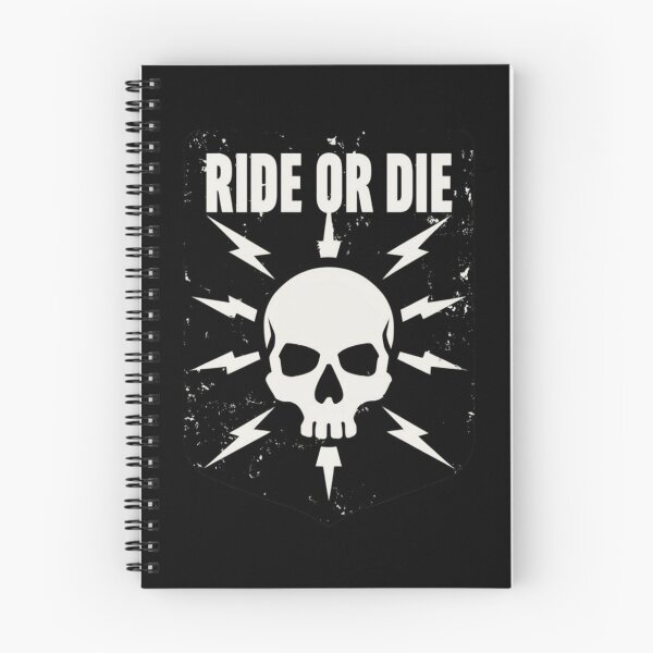 Item preview, Ride or Die Skull Emblem • Vintage Distressed Motorcycle Graphic with Lightning Bolts designed and sold by Bright Nest Studio.