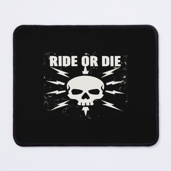 Item preview, Ride or Die Skull Emblem • Vintage Distressed Motorcycle Graphic with Lightning Bolts designed and sold by Bright Nest Studio.