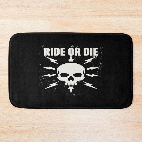 Item preview, Ride or Die Skull Emblem • Vintage Distressed Motorcycle Graphic with Lightning Bolts designed and sold by Bright Nest Studio.
