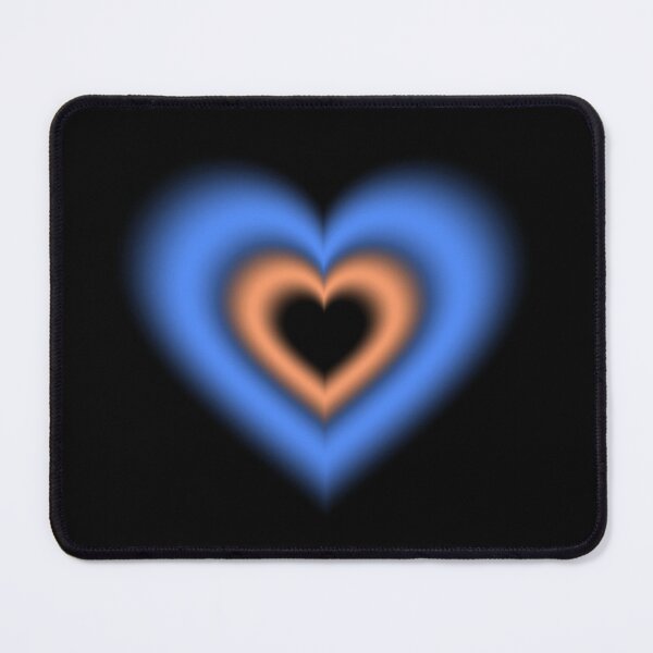 Item preview, Blue and orange blurry hearts designed and sold by serenebookworm.