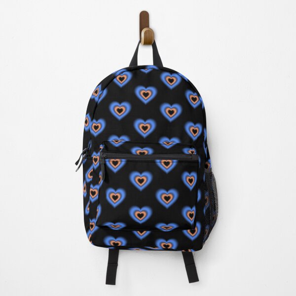 Item preview, Blue and orange blurry hearts designed and sold by serenebookworm.