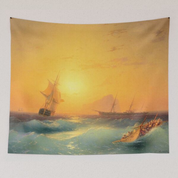 Item preview, American Shipping off the Rock of Gibraltar designed and sold by SharonTheFirst.