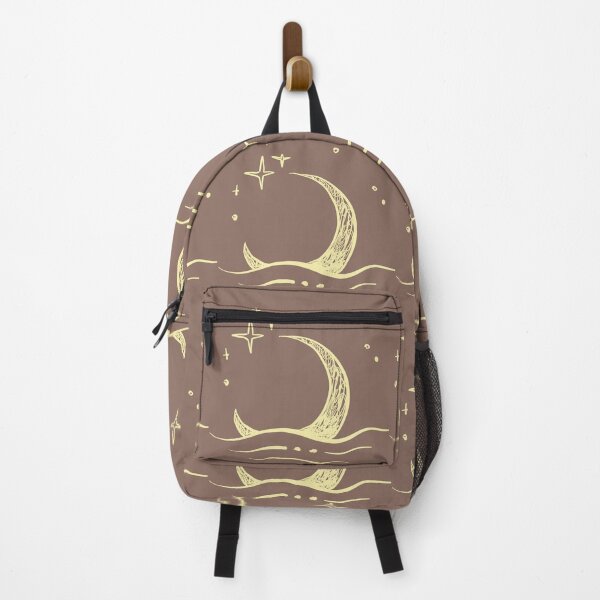 Item preview, Boho Moon over Waves with Stars | Celestial Design in Earth Tones designed and sold by lunadesignsmoon.