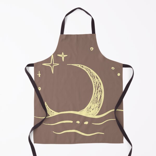 Item preview, Boho Moon over Waves with Stars | Celestial Design in Earth Tones designed and sold by lunadesignsmoon.