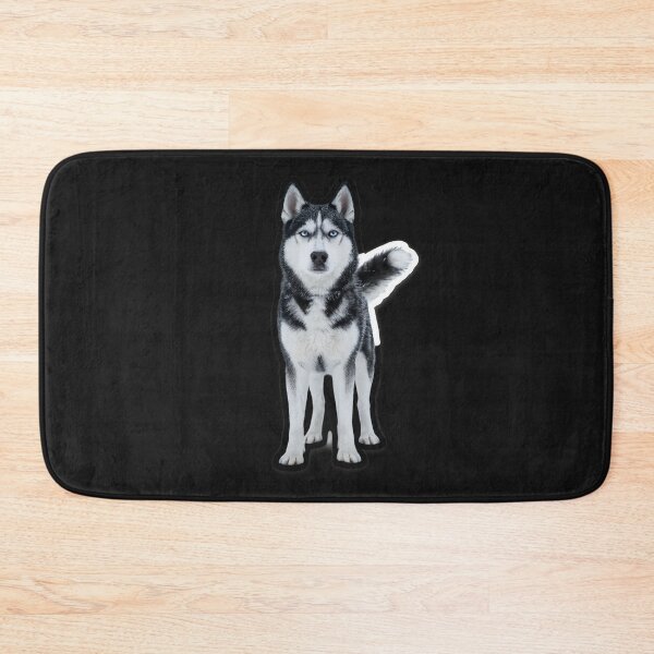 Item preview, Majestic Blue-Eyed Siberian Husky Portrait designed and sold by irfanshikh.