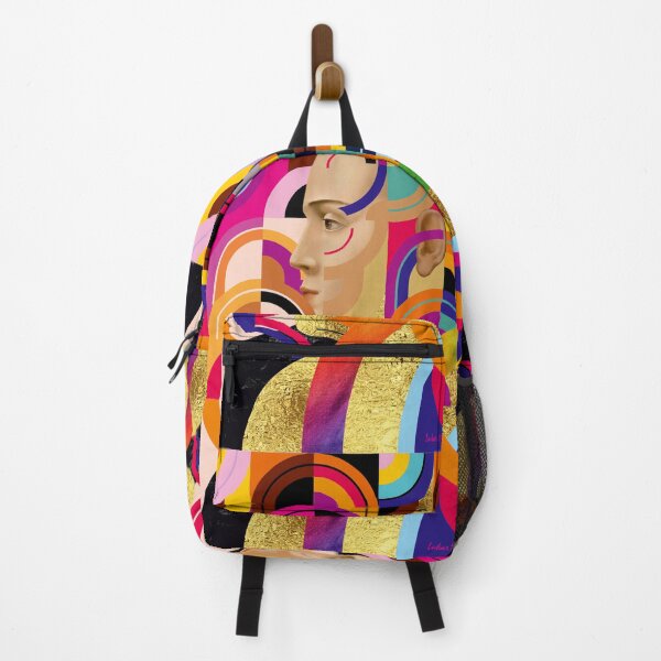 Item preview, Renaissance Woman Flower Geometric Colorful Baroque Portrait Bold Art designed and sold by lukar-studio.