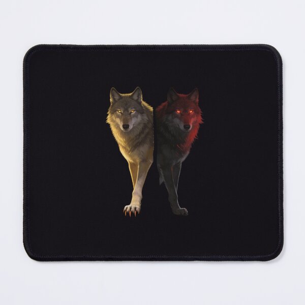 Item preview, Wolf Stands at Gothic Cathedral Threshold Night designed and sold by GeoWhimsy Studio.