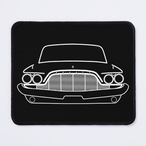 Item preview, DeSoto Adventurer 1960 classic car outline white designed and sold by soitwouldseem.