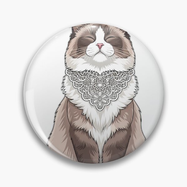 Item preview, Ragdoll Cat With Lace Collar Calm designed and sold by pumsquare.