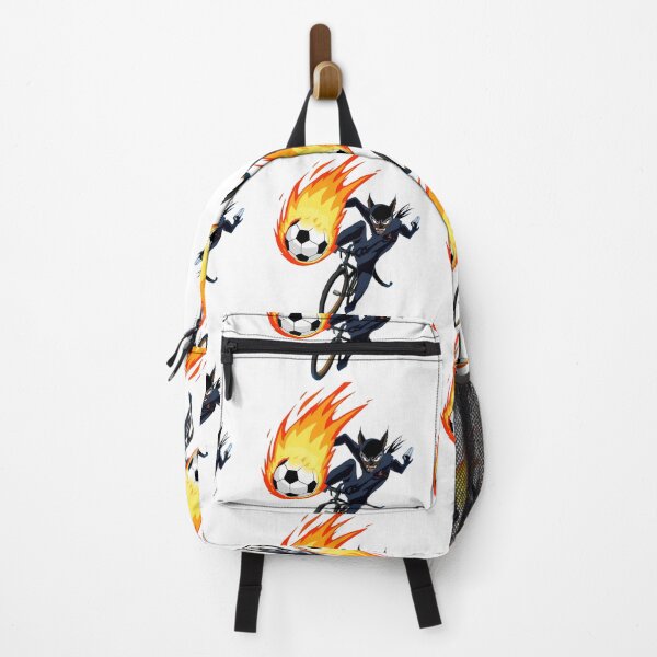 Item preview, Anime Soccer Cat Flaming Bicycle Kick Art designed and sold by Quotable Gear.