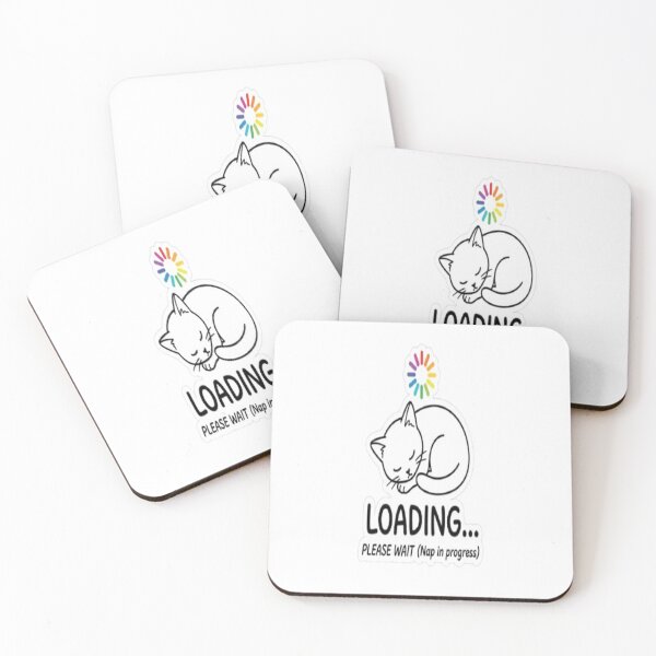 Item preview, Loading Nap in Progress Cat Sticker – Sleepy Introvert Mood designed and sold by Velora Design .