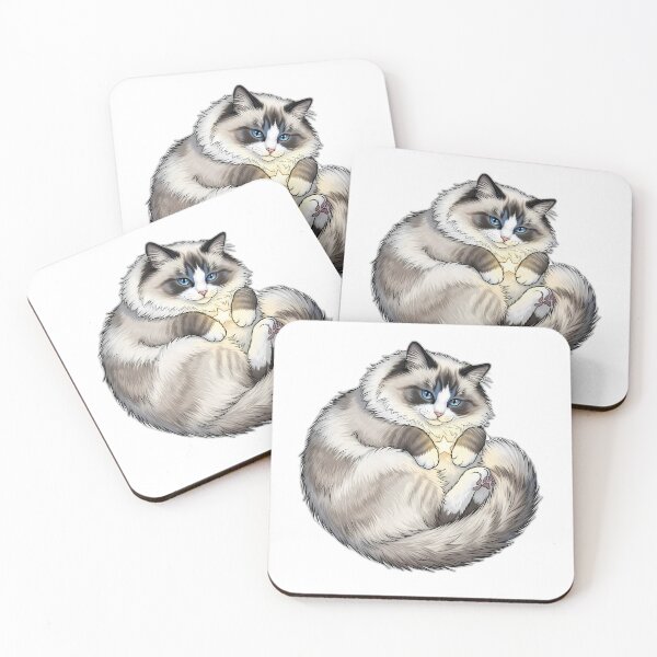 Item preview, Ragdoll Cat Curled Around A Tiny designed and sold by pumsquare.