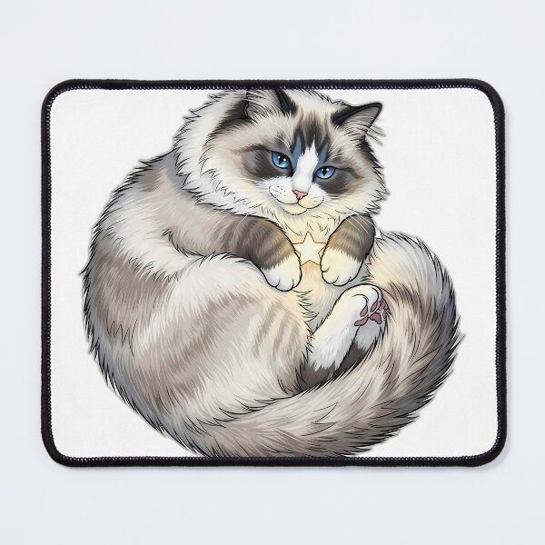 Item preview, Ragdoll Cat Curled Around A Tiny designed and sold by pumsquare.