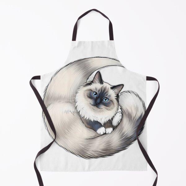 Item preview, Ragdoll Cat Curled In Crescent Pose designed and sold by pumsquare.