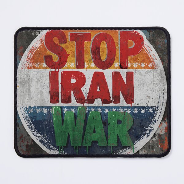 Artikelvorschau, Stoppt den Iran-Krieg! entworfen und verkauft von Design Drift.
