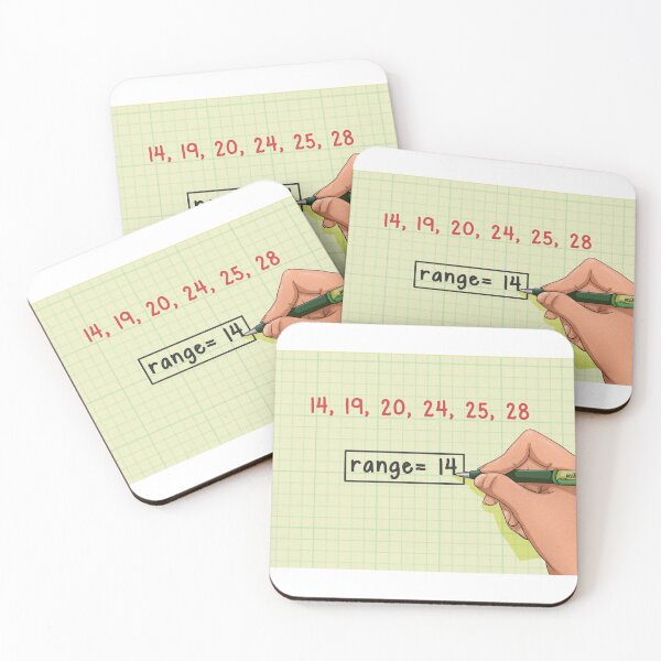 Item preview, How to Find the Range of a Set of Numbers in Basic Statistics designed and sold by Jaozz97.