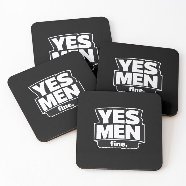 Item preview, YES MEN – fine. | Minimalist Sarcastic Humor Typography T-Shirt designed and sold by Timeless Junction.
