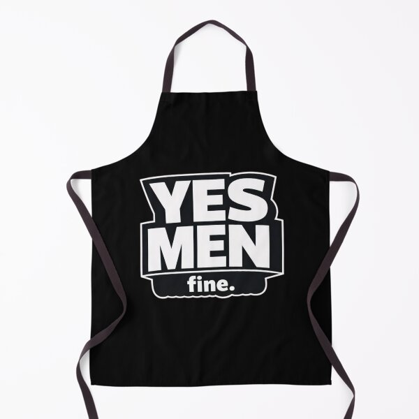 Item preview, YES MEN – fine. | Minimalist Sarcastic Humor Typography T-Shirt designed and sold by Timeless Junction.