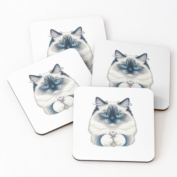 Item preview, Ragdoll Cat Holding A Tiny Heart designed and sold by pumsquare.