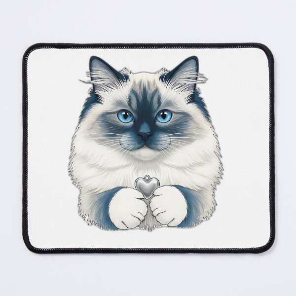 Item preview, Ragdoll Cat Holding A Tiny Heart designed and sold by pumsquare.