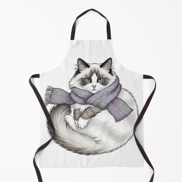 Item preview, Ragdoll Cat With Scarf Cozy Posture designed and sold by pumsquare.