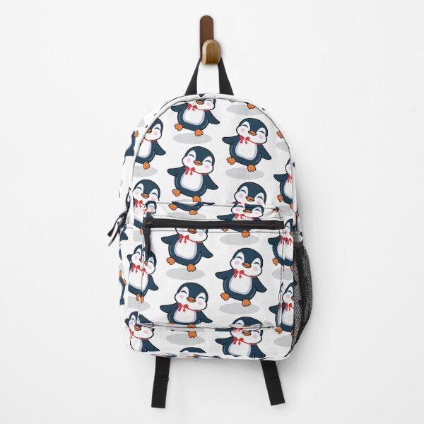 Item preview, Kawaii Dancing Penguin with Red Bow designed and sold by ConysArt.
