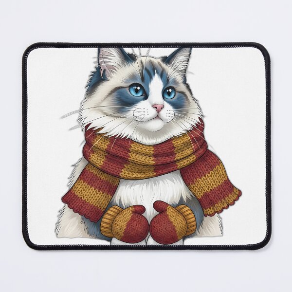 Item preview, Ragdoll Cat With Warm Scarf And designed and sold by pumsquare.