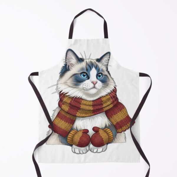 Item preview, Ragdoll Cat With Warm Scarf And designed and sold by pumsquare.