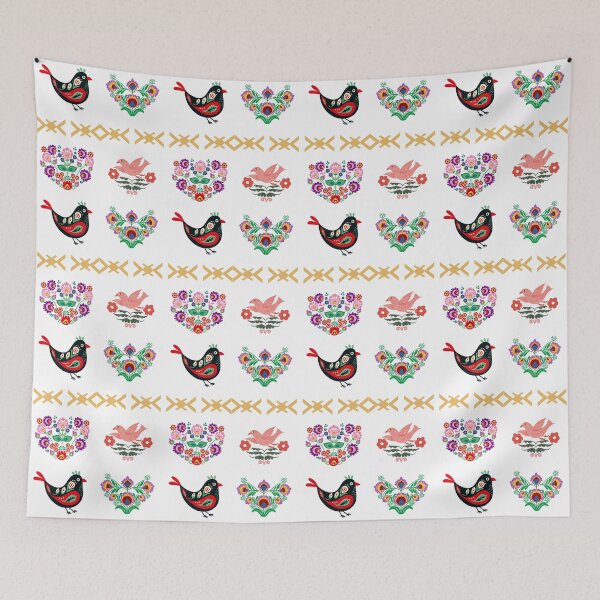 Item preview, Bold Folk Geometric Pattern with Ornamental Tribal Shapes | Vintage Ethnic Seamless designed and sold by SWETA HALDER.