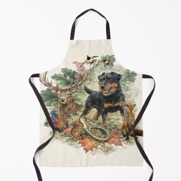 Item preview, German Jagdterrier Art a classic hunting composition designed and sold by TammyHunterArt.