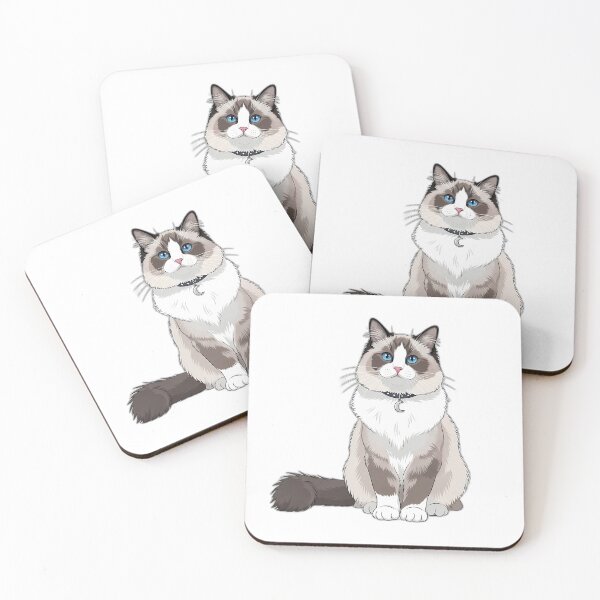 Item preview, Ragdoll Cat With Tiny Moon Charm designed and sold by pumsquare.