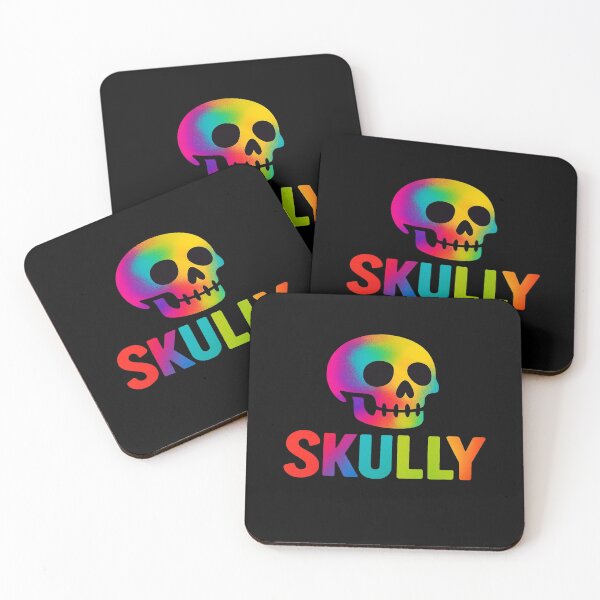 Item preview, Rainbow Skull “Skully” Design • Vibrant Neon Gradient Skull Art for Stickers & Apparel designed and sold by Bright Nest Studio.