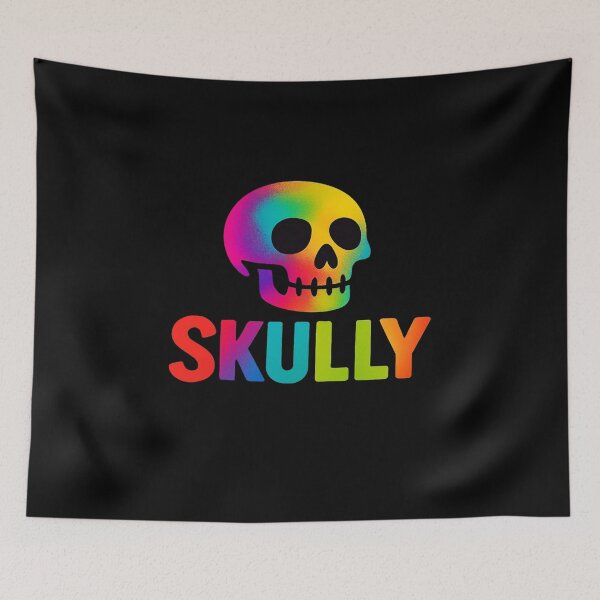 Item preview, Rainbow Skull “Skully” Design • Vibrant Neon Gradient Skull Art for Stickers & Apparel designed and sold by Bright Nest Studio.